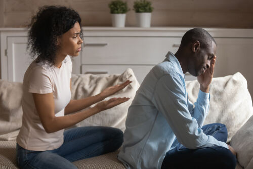 Couple in counselling session